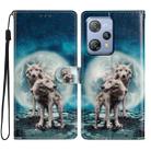 For Blackview A53 Pro Colored Drawing Leather Phone Case(Twin Wolves) - 1