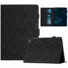 For Amazon Kindle HD10 2021 Diamond Texture Embossed Leather Smart Tablet Case(Black) - 1