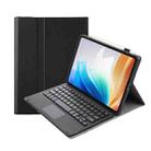 For OPPO Pad Air2 11.4 inch OP14-A TPU Ultra-thin Detachable Bluetooth Keyboard Leather Case with Touchpad(Black) - 1