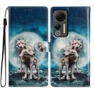 For Ulefone Note 14 Colored Drawing Leather Phone Case(Twin Wolves) - 1