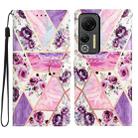 For Ulefone Note 14 Colored Drawing Leather Phone Case(Purple Marble) - 1