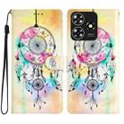 For ZTE Blade A73 4G Colored Drawing Leather Phone Case(Dream Catcher) - 1