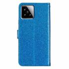 For Xiaomi 15 Glitter Powder Flip Leather Phone Case(Blue) - 3