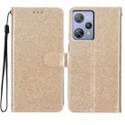 For Blackview A53 Pro Glitter Powder Flip Leather Phone Case(Gold) - 1