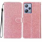 For Blackview A53 Pro Glitter Powder Flip Leather Phone Case(Rose Gold) - 1