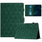 For Lenovo Tab M10 Diamond Texture Embossed Leather Smart Tablet Case(Green) - 1