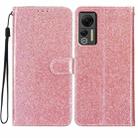 For Ulefone Note 14 Glitter Powder Flip Leather Phone Case(Rose Gold) - 1