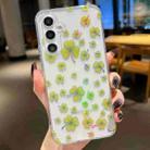 For Samsung Galaxy A14 Electroplated Symphony Phone Case(Four-leaf-clover) - 1