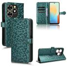 For Tecno Pop 8 Honeycomb Dot Texture Leather Phone Case(Green) - 1