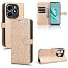 For Tecno Spark 20 Honeycomb Dot Texture Leather Phone Case(Gold) - 1