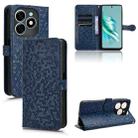 For Tecno Spark 20 Honeycomb Dot Texture Leather Phone Case(Blue) - 1