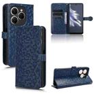 For Tecno Spark 20 Pro Honeycomb Dot Texture Leather Phone Case(Blue) - 1