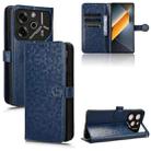 For Tecno Pova 6 Pro Honeycomb Dot Texture Leather Phone Case(Blue) - 1