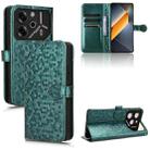 For Tecno Pova 6 Pro Honeycomb Dot Texture Leather Phone Case(Green) - 1