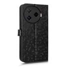 For Tecno Camon 30 Pro 5G Honeycomb Dot Texture Leather Phone Case(Black) - 3