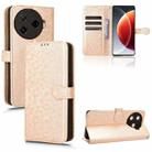 For Tecno Camon 30 Pro 5G Honeycomb Dot Texture Leather Phone Case(Gold) - 1