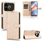 For Tecno Pova 6 Neo Honeycomb Dot Texture Leather Phone Case(Gold) - 1