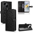 For Tecno Spark Go 2025 / Spark Go 1 Honeycomb Dot Texture Leather Phone Case(Black) - 1