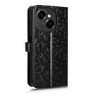 For Tecno Spark Go 2025 / Spark Go 1 Honeycomb Dot Texture Leather Phone Case(Black) - 3