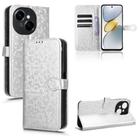 For Tecno Spark Go 2025 / Spark Go 1 Honeycomb Dot Texture Leather Phone Case(Silver) - 1