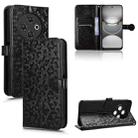 For Tecno Spark 30C 4G Honeycomb Dot Texture Leather Phone Case(Black) - 1