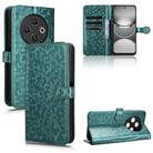 For Tecno Spark 30C 4G Honeycomb Dot Texture Leather Phone Case(Green) - 1