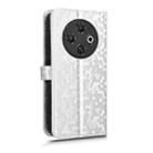 For Tecno Spark 30C 4G Honeycomb Dot Texture Leather Phone Case(Silver) - 3