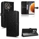 For Tecno Camon 30s / 30s Pro Honeycomb Dot Texture Leather Phone Case(Black) - 1