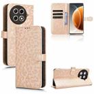 For Tecno Camon 30s / 30s Pro Honeycomb Dot Texture Leather Phone Case(Gold) - 1