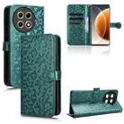 For Tecno Camon 30s / 30s Pro Honeycomb Dot Texture Leather Phone Case(Green) - 1