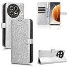 For Tecno Camon 30s / 30s Pro Honeycomb Dot Texture Leather Phone Case(Silver) - 1