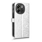 For Tecno Pova 6 Neo 5G / Spark 30 5G Honeycomb Dot Texture Leather Phone Case(Silver) - 3