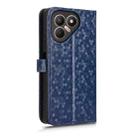 For Tecno Pova 7 4G Honeycomb Dot Texture Leather Phone Case(Blue) - 3