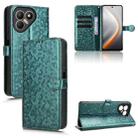 For Tecno Pova 7 4G Honeycomb Dot Texture Leather Phone Case(Green) - 1