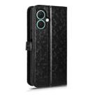 For Tecno Spark Go 2 4G Honeycomb Dot Texture Leather Phone Case(Black) - 3
