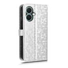 For Tecno Spark Go 2 4G Honeycomb Dot Texture Leather Phone Case(Silver) - 3