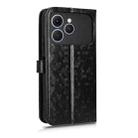 For Tecno Spark 40 4G Honeycomb Dot Texture Leather Phone Case(Black) - 3