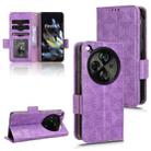 For OnePlus Open / OPPO Find N3 Symmetrical Triangle Pattern Leather Phone Case(Purple) - 1