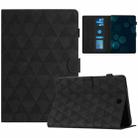 For Samsung Galaxy Tab A 8.0 T350 Diamond Texture Embossed Leather Smart Tablet Case(Black) - 1