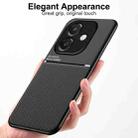 For OPPO A3x 5G India Classic Tilt Strip Grain Magnetic PC Hybrid TPU Phone Case(Green) - 2