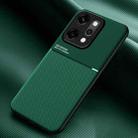 For OPPO Reno14 Pro Global Classic Tilt Strip Grain Magnetic PC Hybrid TPU Phone Case(Green) - 1