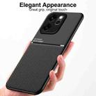 For OPPO Reno14 F 5G Classic Tilt Strip Grain Magnetic PC Hybrid TPU Phone Case(Blue) - 2