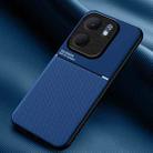 For OPPO A5x 5G Global Classic Tilt Strip Grain Magnetic PC Hybrid TPU Phone Case(Blue) - 1
