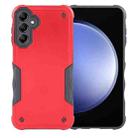 For Samsung Galaxy S23 FE 5G Non-slip Shockproof Armor Phone Case(Red) - 1