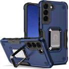 For Samsung Galaxy S24+ 5G Non-slip Shockproof Armor Phone Case with Ring Holder(Blue) - 1