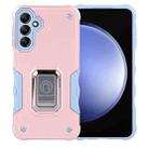 For Samsung Galaxy S23 FE 5G Non-slip Shockproof Armor Phone Case with Ring Holder(Rose Gold) - 1