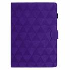 For Samsung Galaxy Tab A9 Diamond Texture Embossed Leather Tablet Case(Purple) - 3