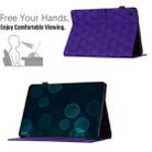 For Samsung Galaxy Tab A9 Diamond Texture Embossed Leather Tablet Case(Purple) - 6