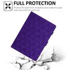 For Samsung Galaxy Tab A9 Diamond Texture Embossed Leather Tablet Case(Purple) - 7