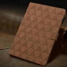 For Samsung Galaxy Tab A9 Diamond Texture Embossed Leather Tablet Case(Brown) - 2